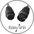 Zone de branchement d'un cable easy link