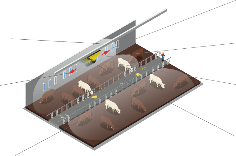 Dessisn illustrant le fonctionnement d'une caméra doomax